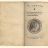 Dante Alighieri, Il Dante, con argomenti, & dechiaratione...