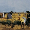 Giacomo Favretto, La raccolta del riso nelle terre del basso veronese, 1878