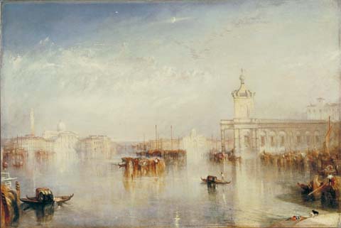 J.W.Turner, La Dogana, San Giorgio e le Zitelle dai gradini dell’ Albergo Europa