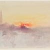 J.W.Turner, Venice at Sunrise from the Hotel Europa, with the Campanile of San Marco, 1840