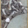 Sebastiano del Piombo_A Prophet Addressed by an Angel_ 1516-1517_ Gift of Robert H. e Clarice Smith_Exhibition The poetry of light_Venetian drawings from the National Gallery of Art, Washington_From December 6th 2014 to March 15th 2015 Museo Correr, Venice