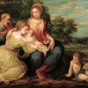 Andrea Schiavone "Sacra famiglia con Santa Caterninae san Giovannino", 1552 – 1544 olio su tela, cm 95 x 118 Vienna, Kunsthistorisches Museum Gemäldegalerie © Kunshistorisches Museum Vienna