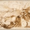 Nicolas Poussin, Plutone rapisce Proserpina Penna e inchiostro bruno