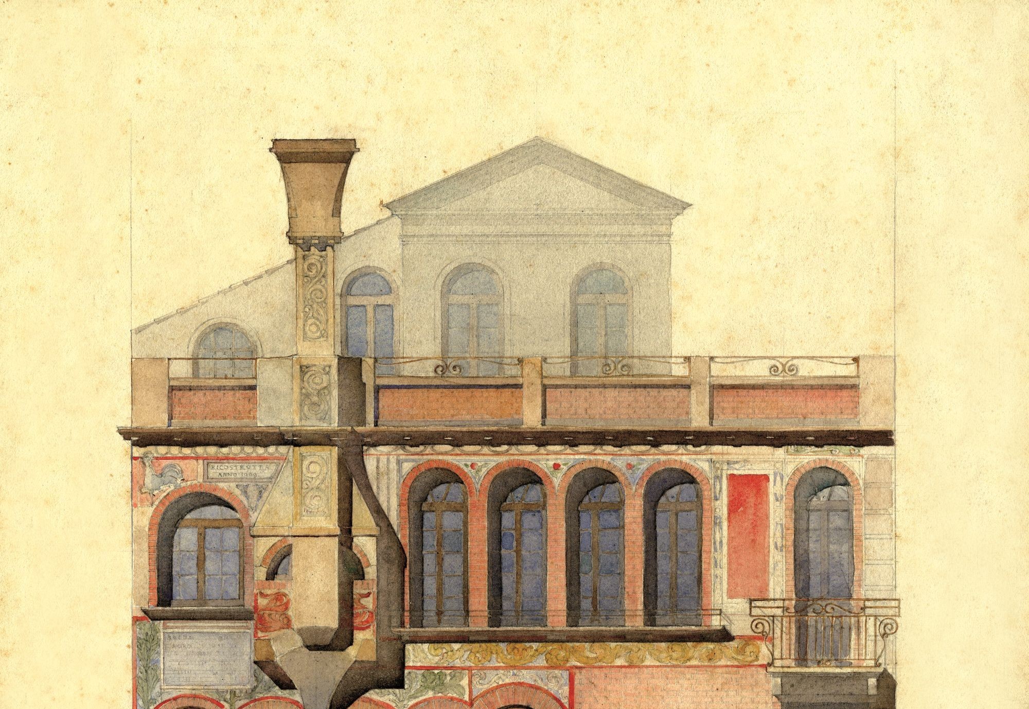 Disegno dall'archivio di Guido Costante Sullam